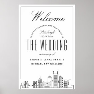 Welcome to Our Pittsburgh Wedding! Poster