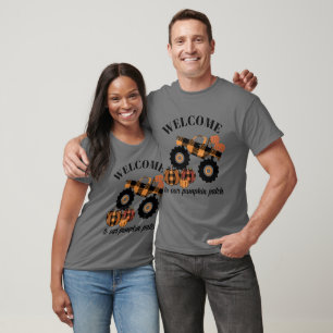 WELCOME to our pumpkin patch Basic Dark T-Shirt