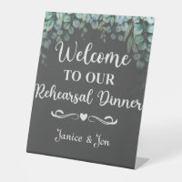 Welcome to Our Rehearsal Dinner Eucalyptus Wedding