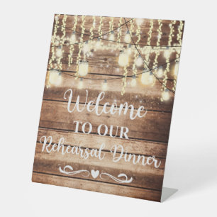 Welcome to Our Rehearsal Dinner Wedding Sign