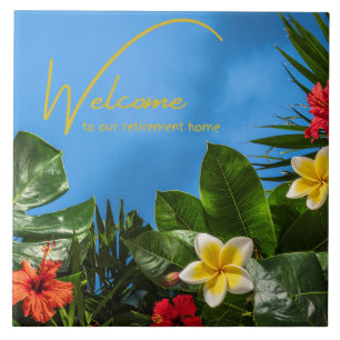 Welcome to our Retirement Home Tropical Themed Tile