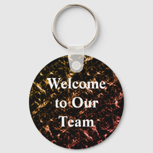 Welcome to Our Team Golden Business Professional Key Ring