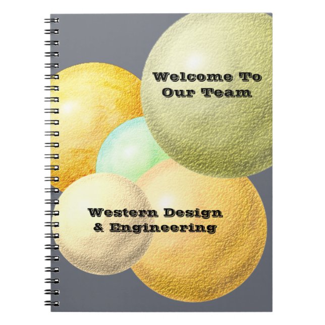 Welcome To Our Team Pastel Employee Appreciation Notebook (Front)