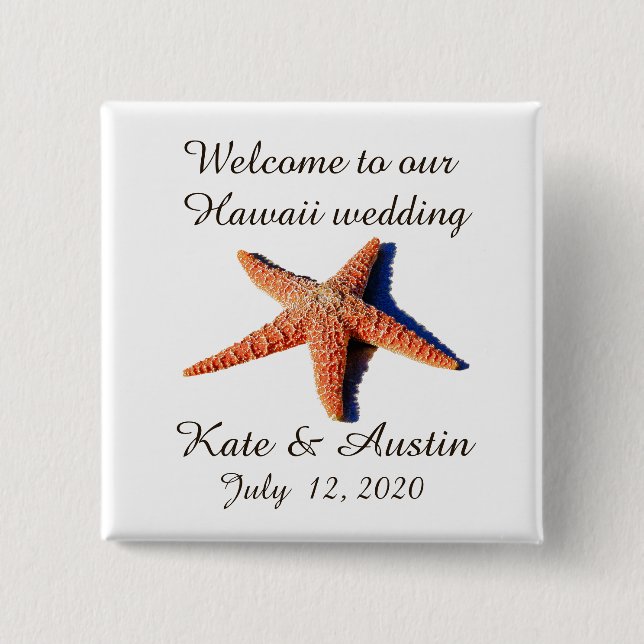 Welcome to our wedding button (Front)