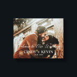 Welcome to Our Wedding Custom Wedding Bride Groom Canvas Print<br><div class="desc">Welcome to Our Wedding Custom Wedding Bride Groom Canvas Print</div>