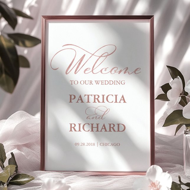 Welcome to our Wedding Elegant Calligraphy Sign (Creator Uploaded)