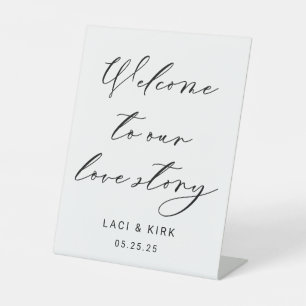 Welcome to Our Wedding Elegant Custom Sign