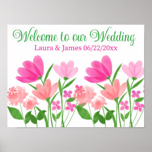 Welcome to our wedding poster