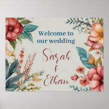 Welcome to our wedding poster