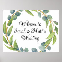 Welcome to our wedding poster