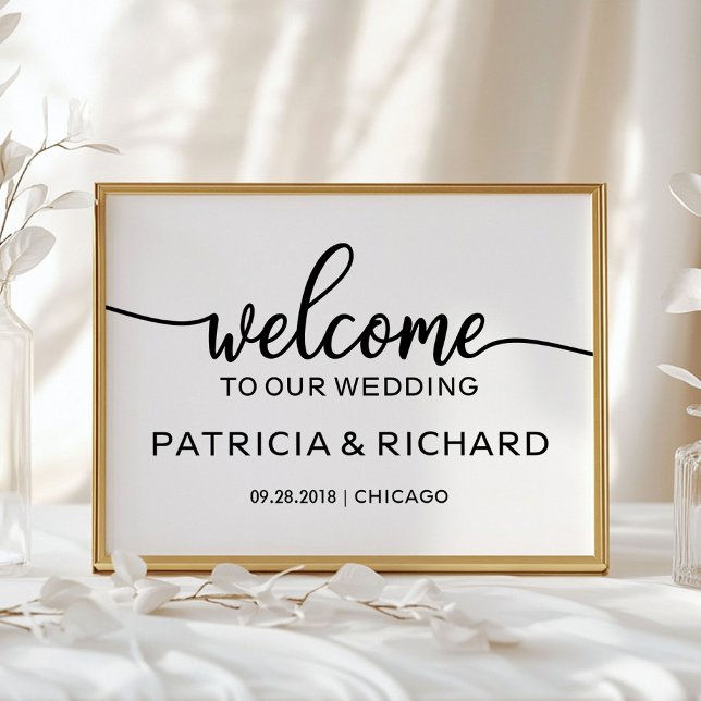 Welcome to our Wedding Rustic Chic Sign (Creator Uploaded)