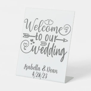 Welcome to Our Wedding Sign Custom