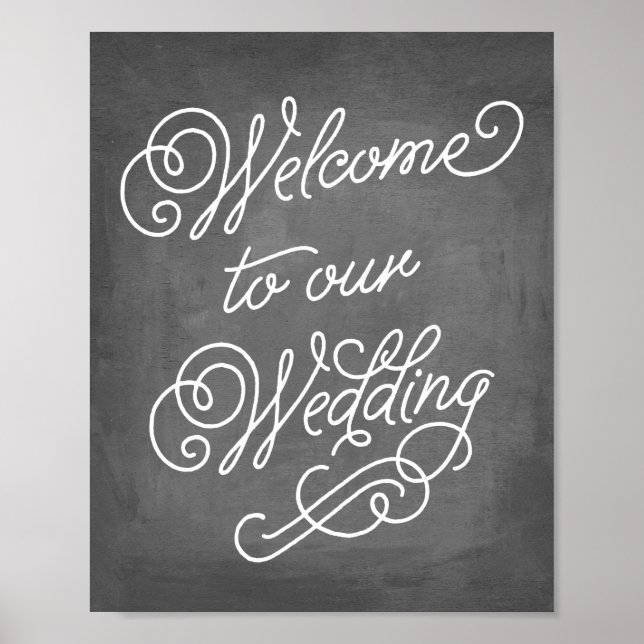 Welcome to our Wedding Sign | Wedding Decor (Front)