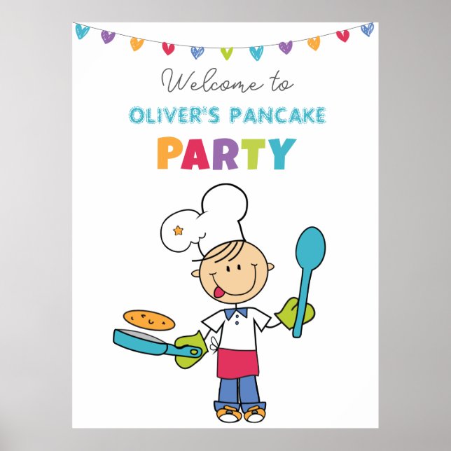 Welcome to Pancake Party Poster (Front)