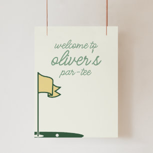 Welcome to Par-Tee Sign Poster