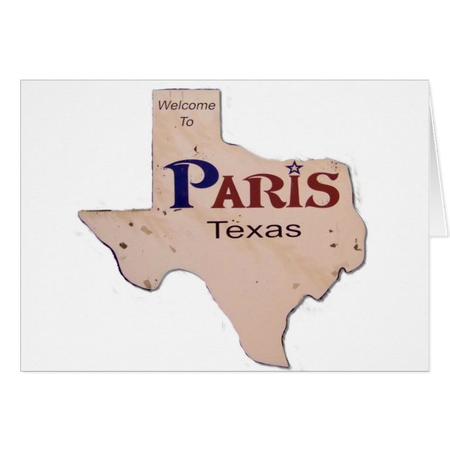 Welcome to Paris, Texas (Front Horizontal)