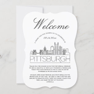Welcome to Pittsburgh Guests Details Invitation