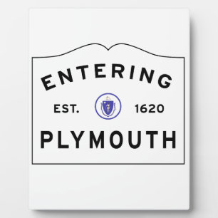 Welcome to Plymouth MA Plaque