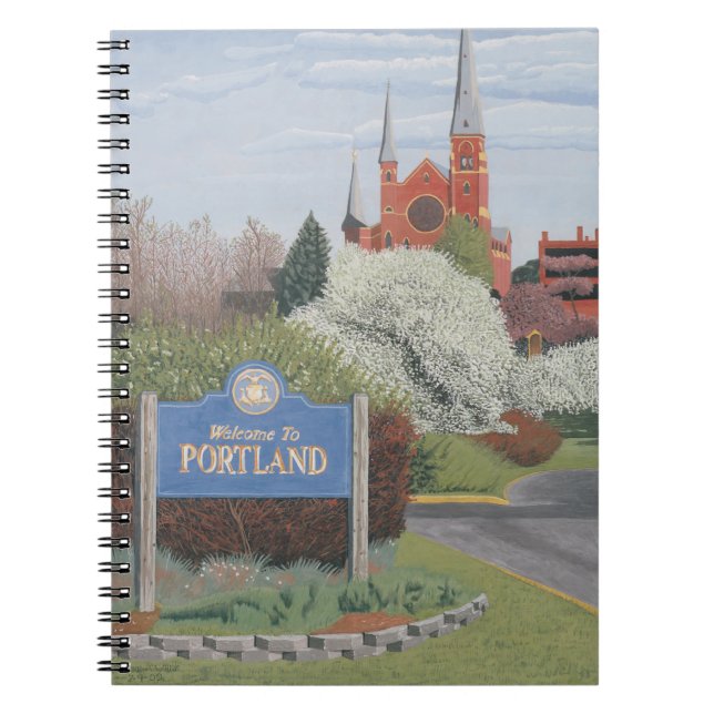 Welcome to Portland Maine Notebook (Front)