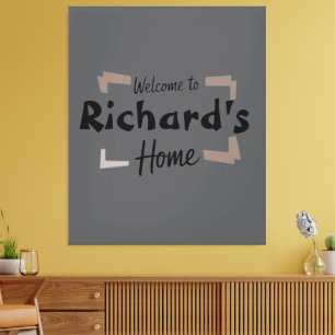 welcome to Richard's family personalised print