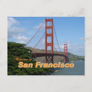 Welcome to San Francisco - Golden Gate Bridge Postcard
