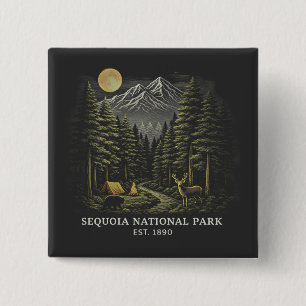 Welcome to Sequoia National USA Park 15 Cm Square Badge