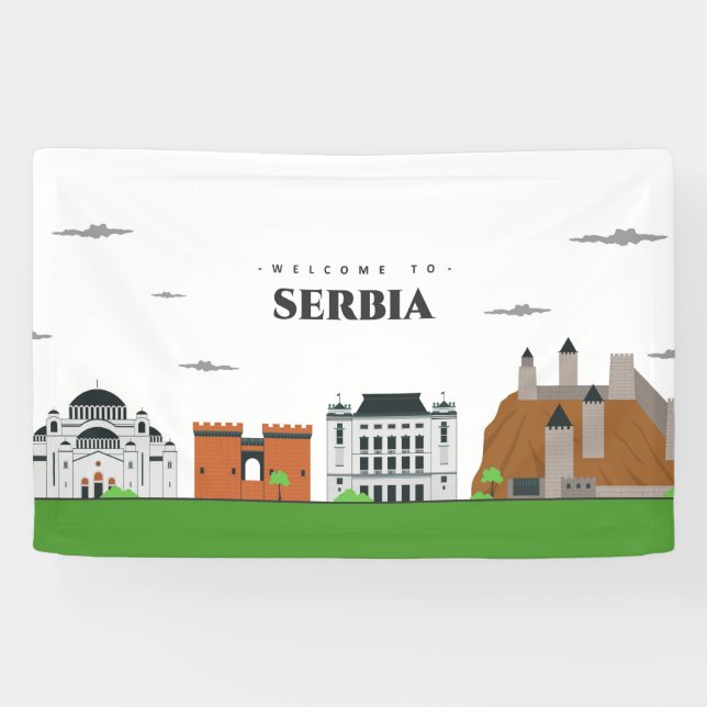 Welcome to Serbia Banner (Horizontal)
