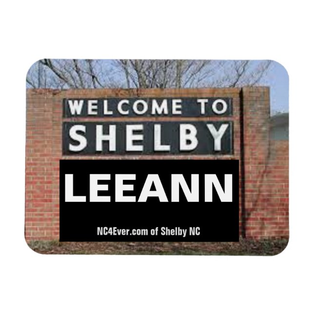 WELCOME TO SHELBY LEEANN flexible magnet (Horizontal)