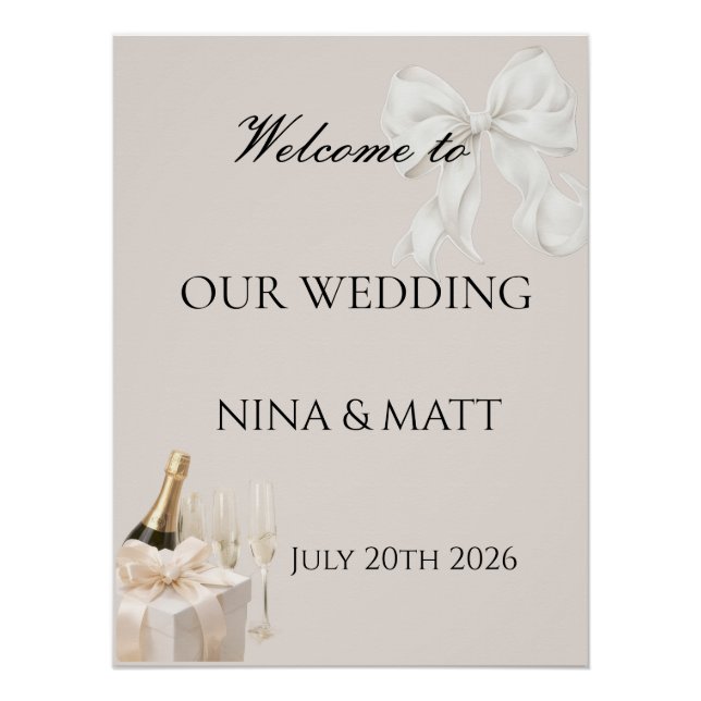 Welcome to sign (Front)