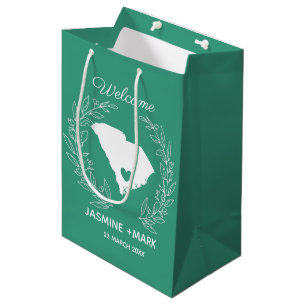 Welcome to South Carolina wedding favors custom Medium Gift Bag