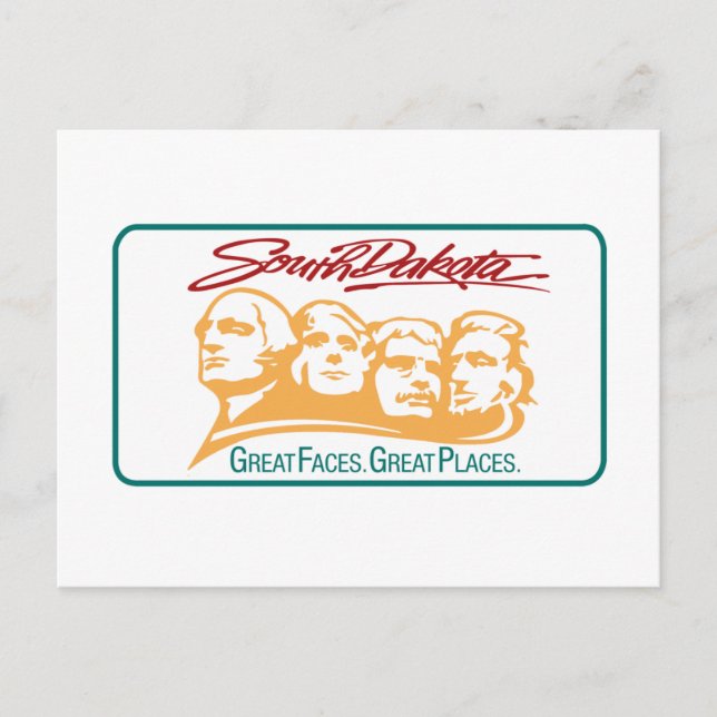 Welcome to South Dakota - USA Road Sign Postcard (Front)