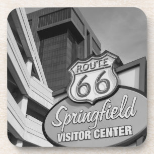Welcome To Springfield Grayscale Coaster