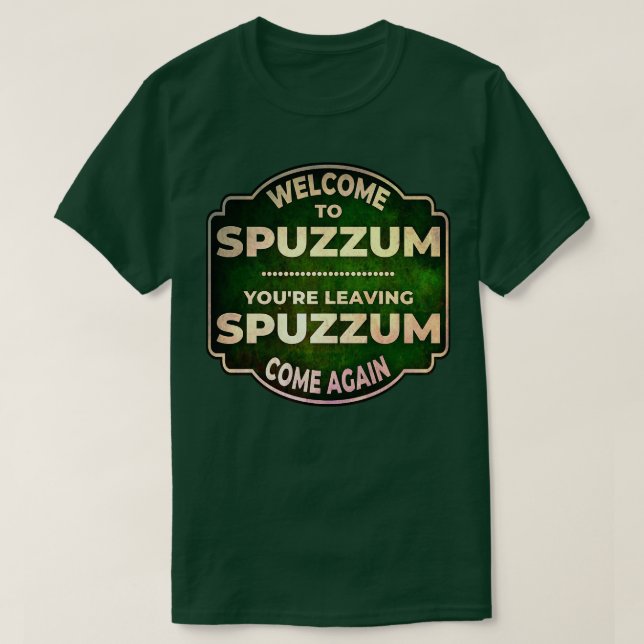 Welcome to SPUZZUM BC T-Shirt (Design Front)