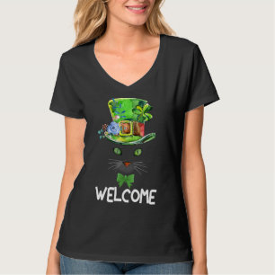 Welcome To St Patrick's Day Funny Graphic Sugar Ca T-Shirt