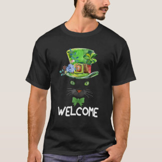 Welcome To St Patrick's Day Funny Graphic Sugar Ca T-Shirt