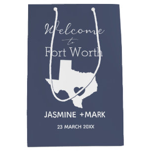 Welcome to Texas Fort Worth Custom Party Medium G Medium Gift Bag