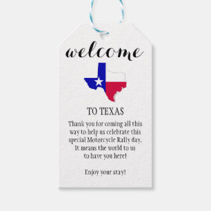 WELCOME TO TEXAS PERSONALIZED GIFT TAGS