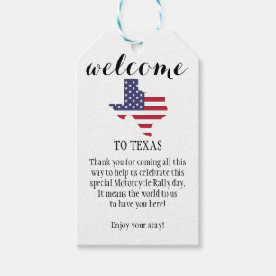 WELCOME TO TEXAS PERSONALIZED GIFT TAGS