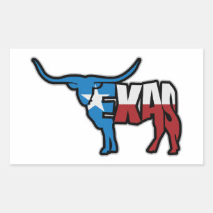Welcome to Texas Rectangular Sticker