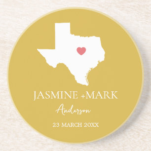 Welcome to Texas Wedding Party Custom Coaster