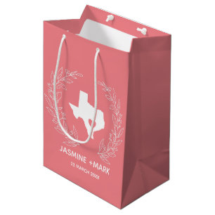 Welcome to Texas wedding party custom Medium Gift Bag