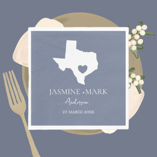Welcome to Texas Wedding Party Custom  Napkin