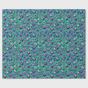 Welcome to the 90s wrapping paper