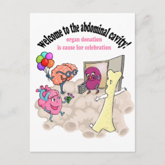 Welcome to the abdominal cavity! postcard