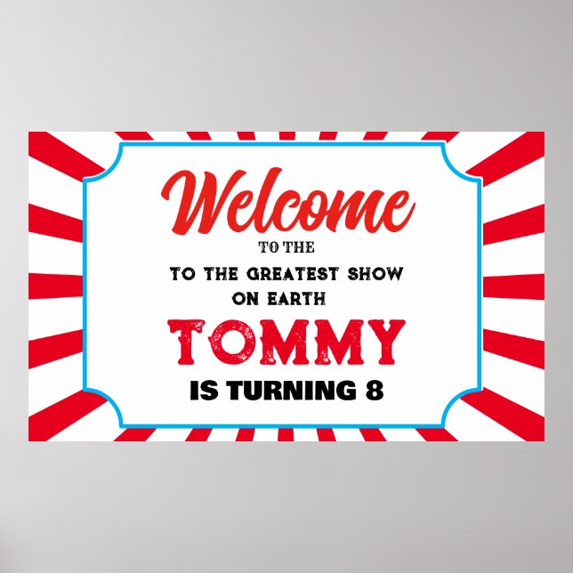 Welcome to the Carnival add your own text  Banner  Poster (Front)