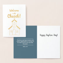 Welcome to the Church - Foil Card