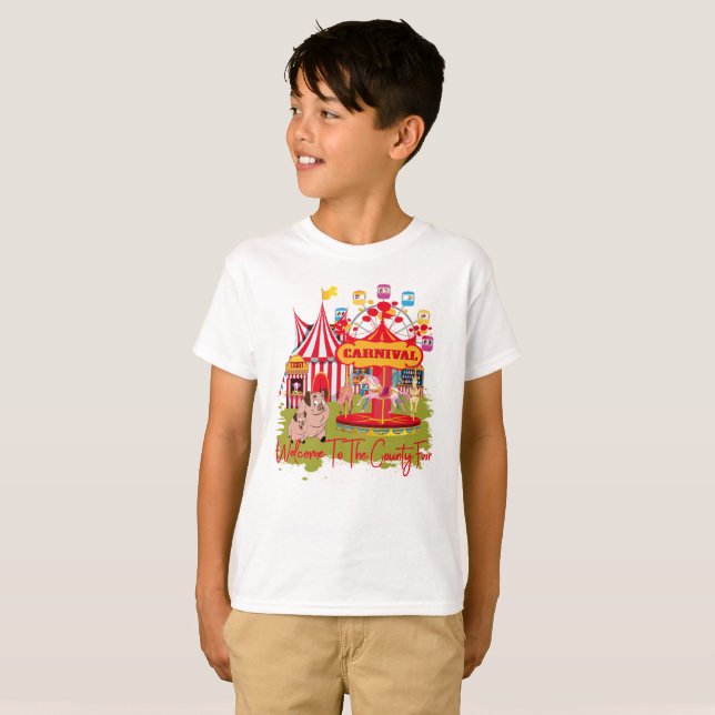Welcome To The County Fair - Carnival T-Shirt (Front Full)