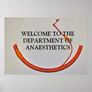 WELCOME TO THE DEPARTMENT OF ANAESTHETICS POSTER