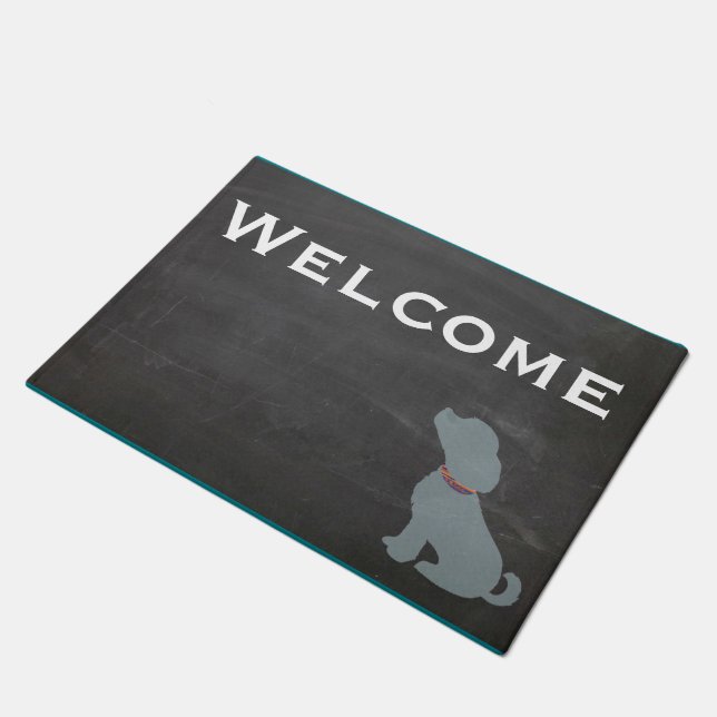 Welcome To The Dog House Matt Doormat (Angled)