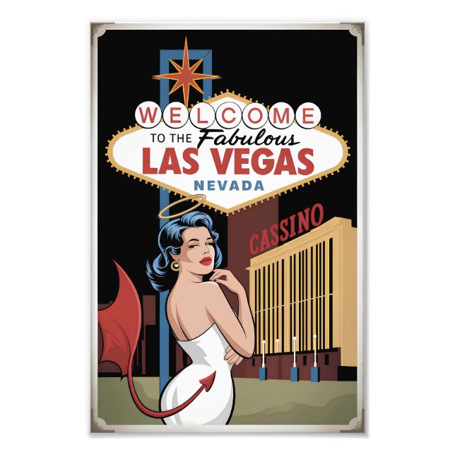 Welcome to the fabulous Las Vegas Nevada Photo Print (Front)